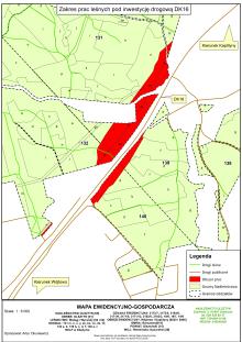Informacja o pracach leśnych przy drodze DK16